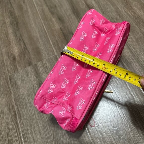 Like new Posh peanut Barbie lunchbox pink cooler lunch box logo print container - Picture 6 of 11